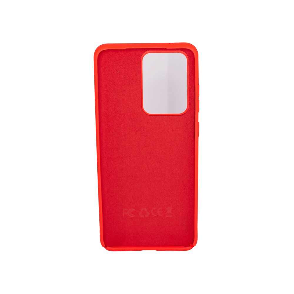 Protectores para celular  para Samsung  S20 Ultra Funda de silicona con felpa Rojo